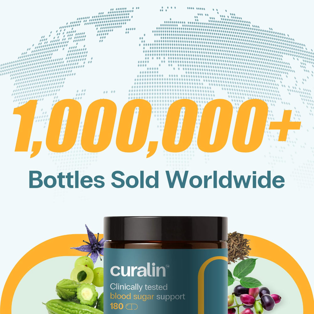 CuraLife Curalin tamaño en mano, escala práctica para consumo diario