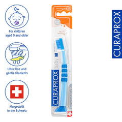 Curaprox primer plano de 5.500 filamentos Curen para limpieza delicada