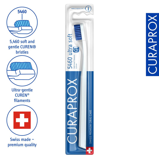 Curaprox CS 5460 primer plano de filamentos ultrafinos limpiado suave