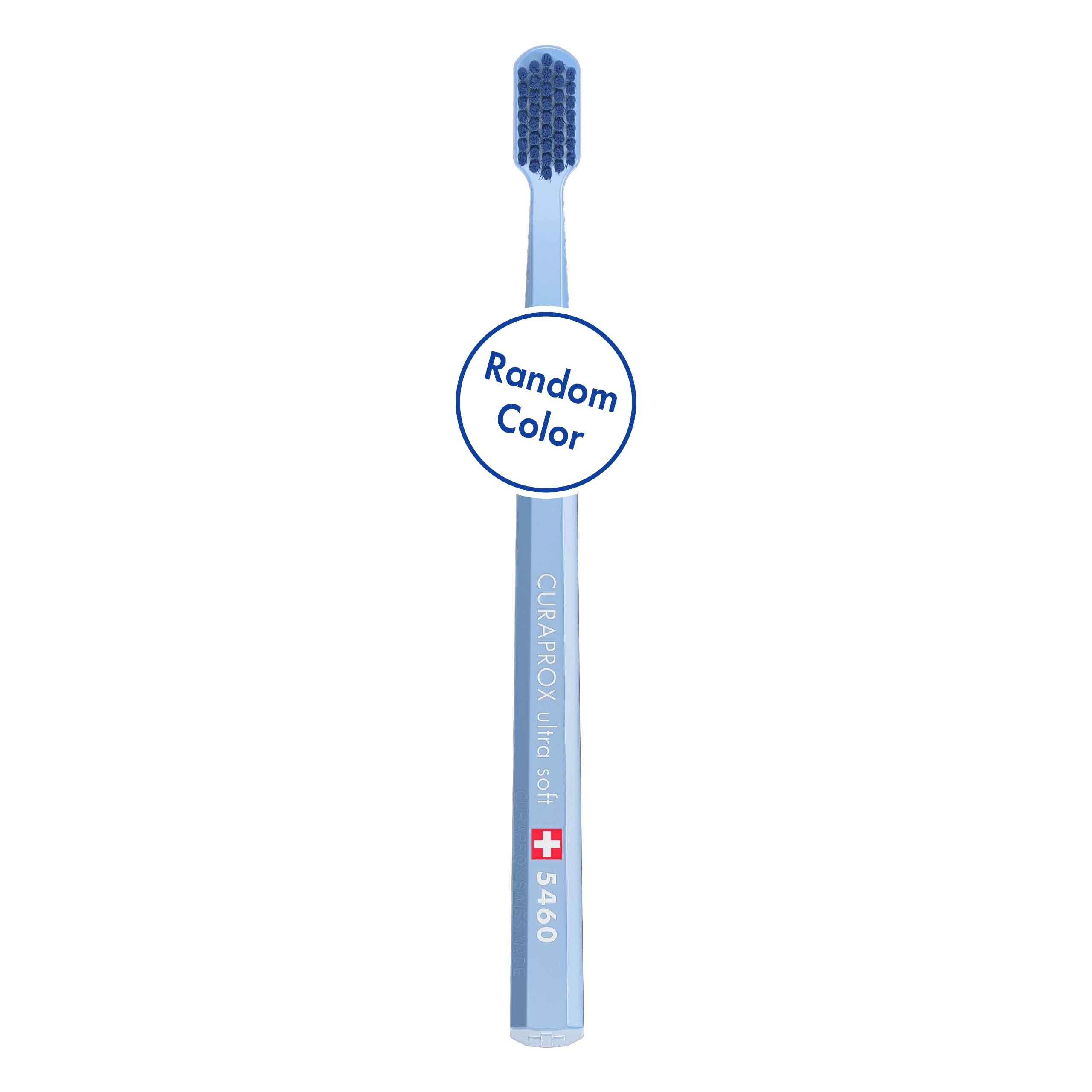 Curaprox cepillo frontal mostrando cabezal compacto y suavidad, limpieza precisa