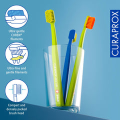 Curaprox CS 5460 mango octogonal que mejora el agarre y control al cepillar