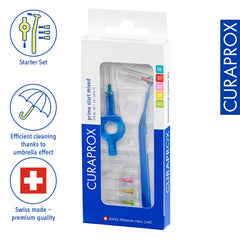 Curaprox detalle de cepillos CPS mostrando cerdas y alambre CURAL, durabilidad segura
