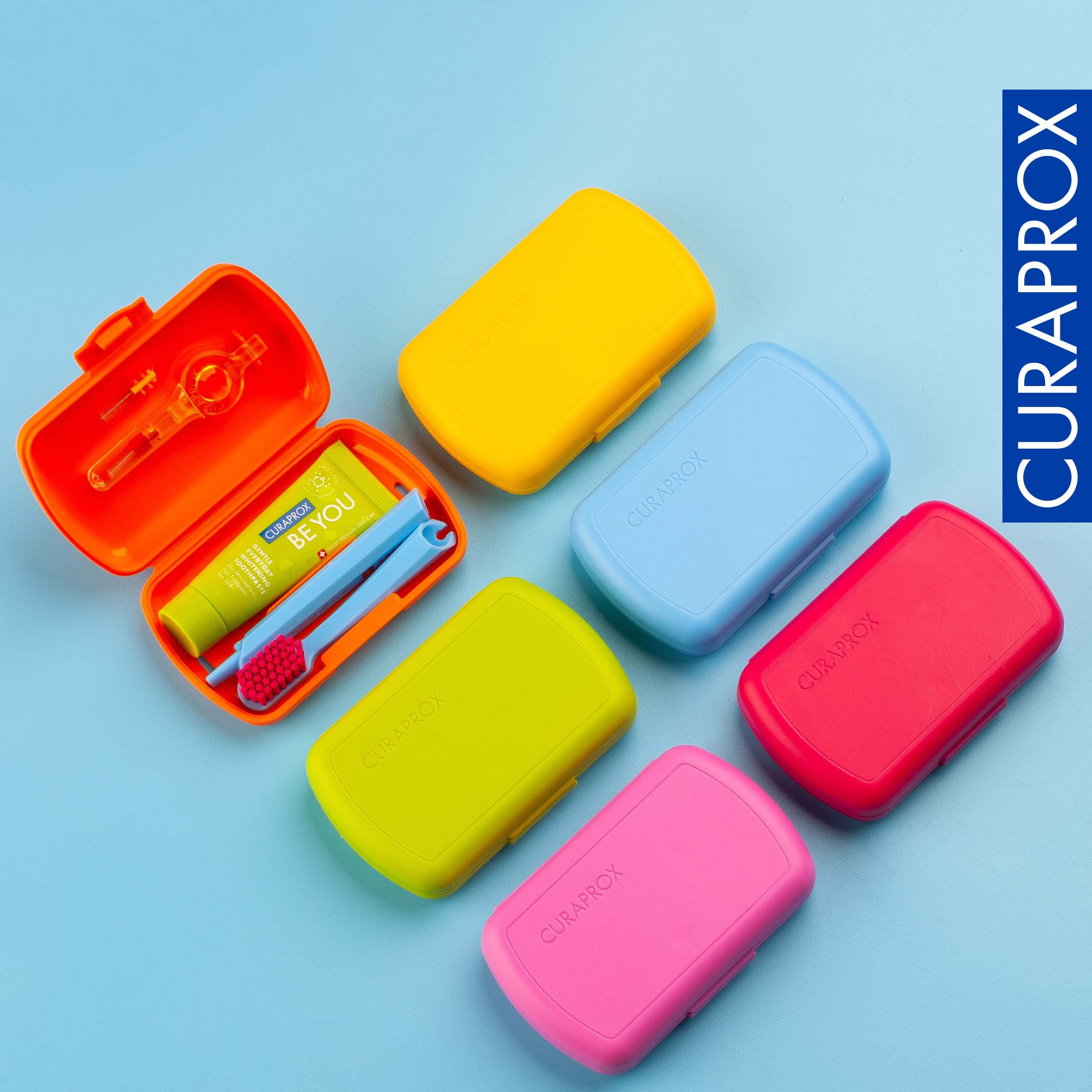 Curaprox etiqueta Swiss Made en el embalaje que transmite calidad suiza