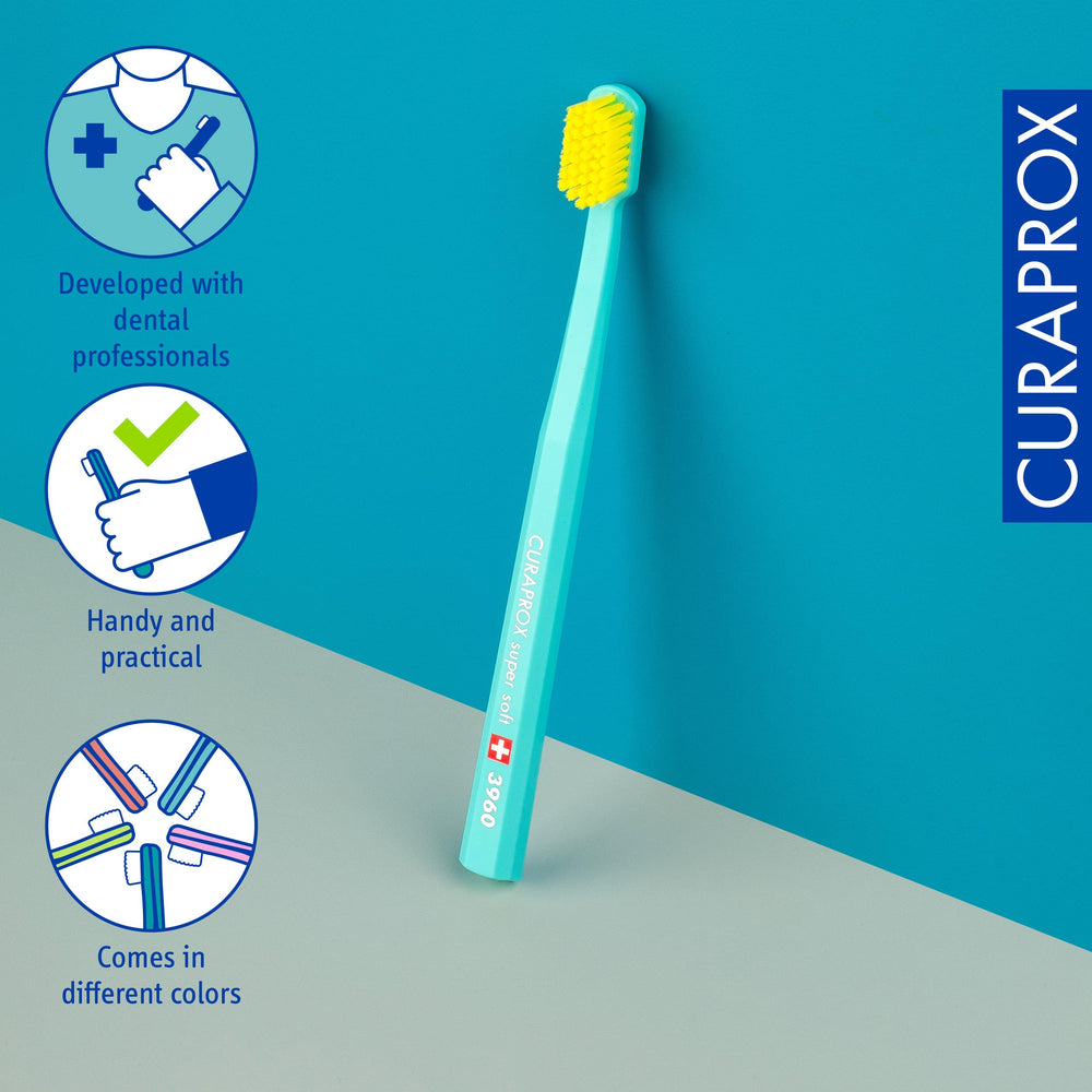 Curaprox comparación de tamaño para visualizar cabezal compacto y práctico