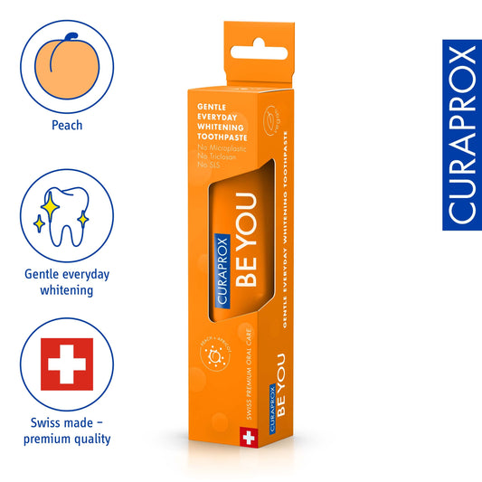Curaprox textura del gel en primer plano, beneficio indicativo de suavidad