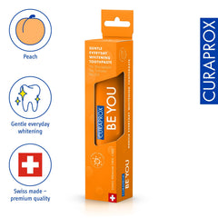 Curaprox textura del gel en primer plano, beneficio indicativo de suavidad