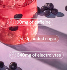 Cure Hydration bebida preparada en vaso, refrescante y energizante al instante
