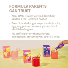 Cure Hydration detalle de ingredientes como agua de coco, aporte mineral natural