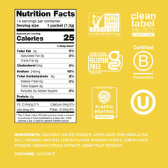 Cure Hydration polvo en sobre textura fina facilita disolución rápida