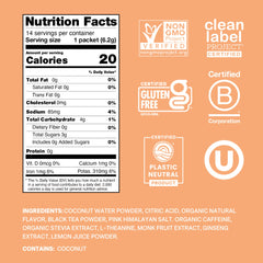Cure Hydration sobre abierto con polvo mostrando textura y ingredientes naturales