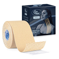CureTape Gentle frontal del empaque mostrando beneficio hipoalergénico