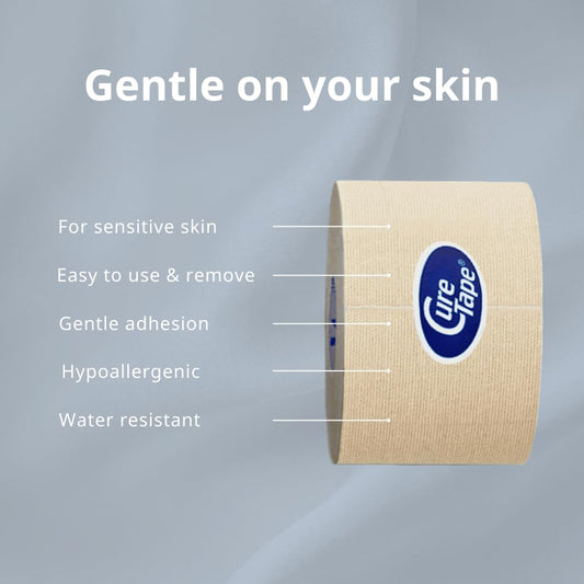 CureTape Gentle detalle de textura que muestra transpirabilidad y suavidad