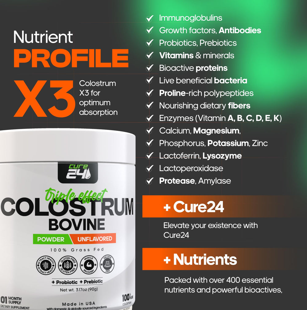 Cure24 etiqueta nutricional y certificaciones, transparencia de calidad