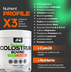 Cure24 etiqueta nutricional y certificaciones, transparencia de calidad