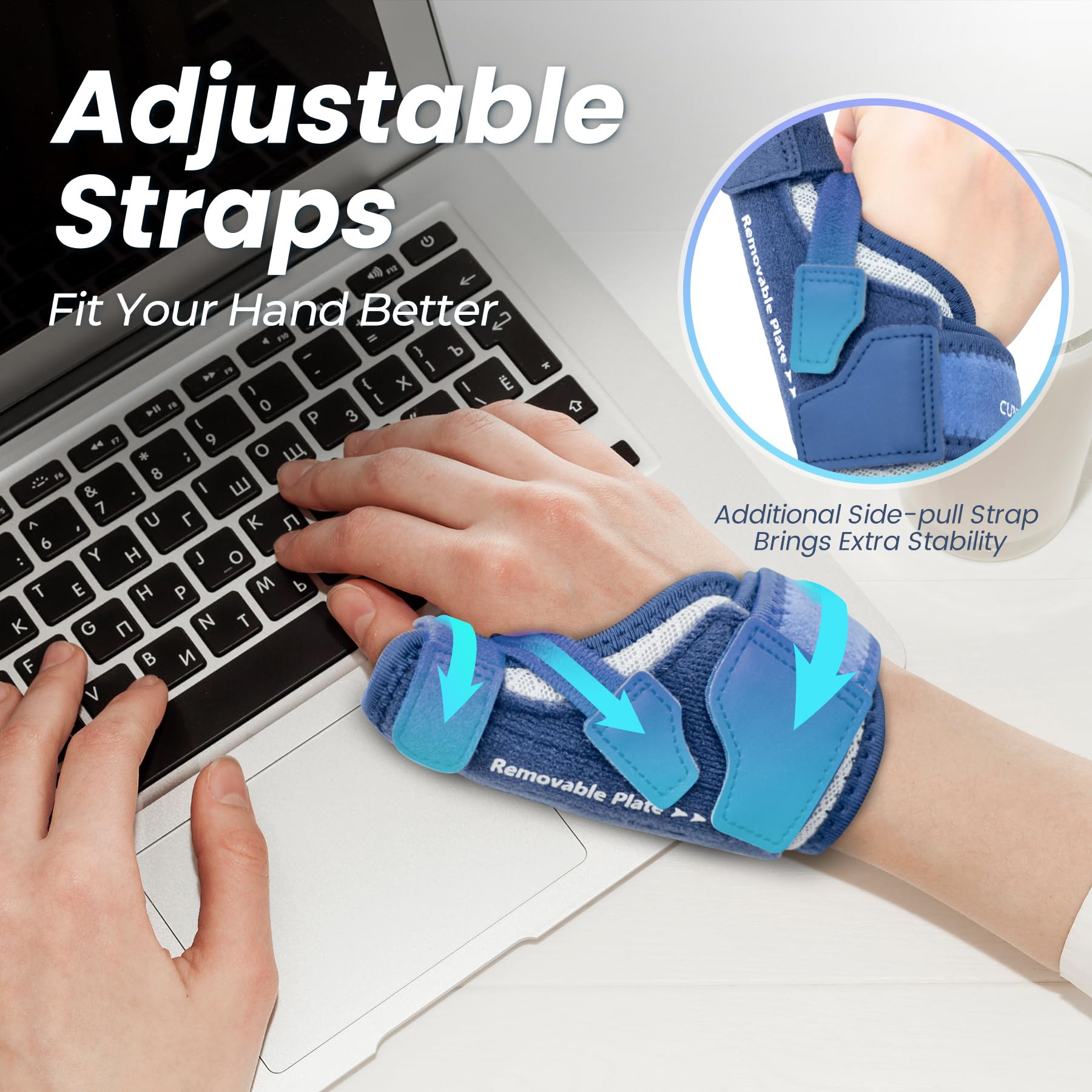 CURECARE sistema de triple correas ajustables para compresión dirigida