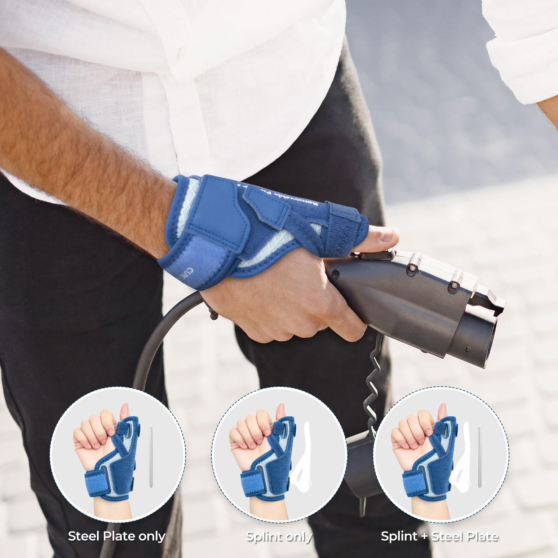 CURECARE férula ergonómica 3D mostrando contorno anatómico y comodidad