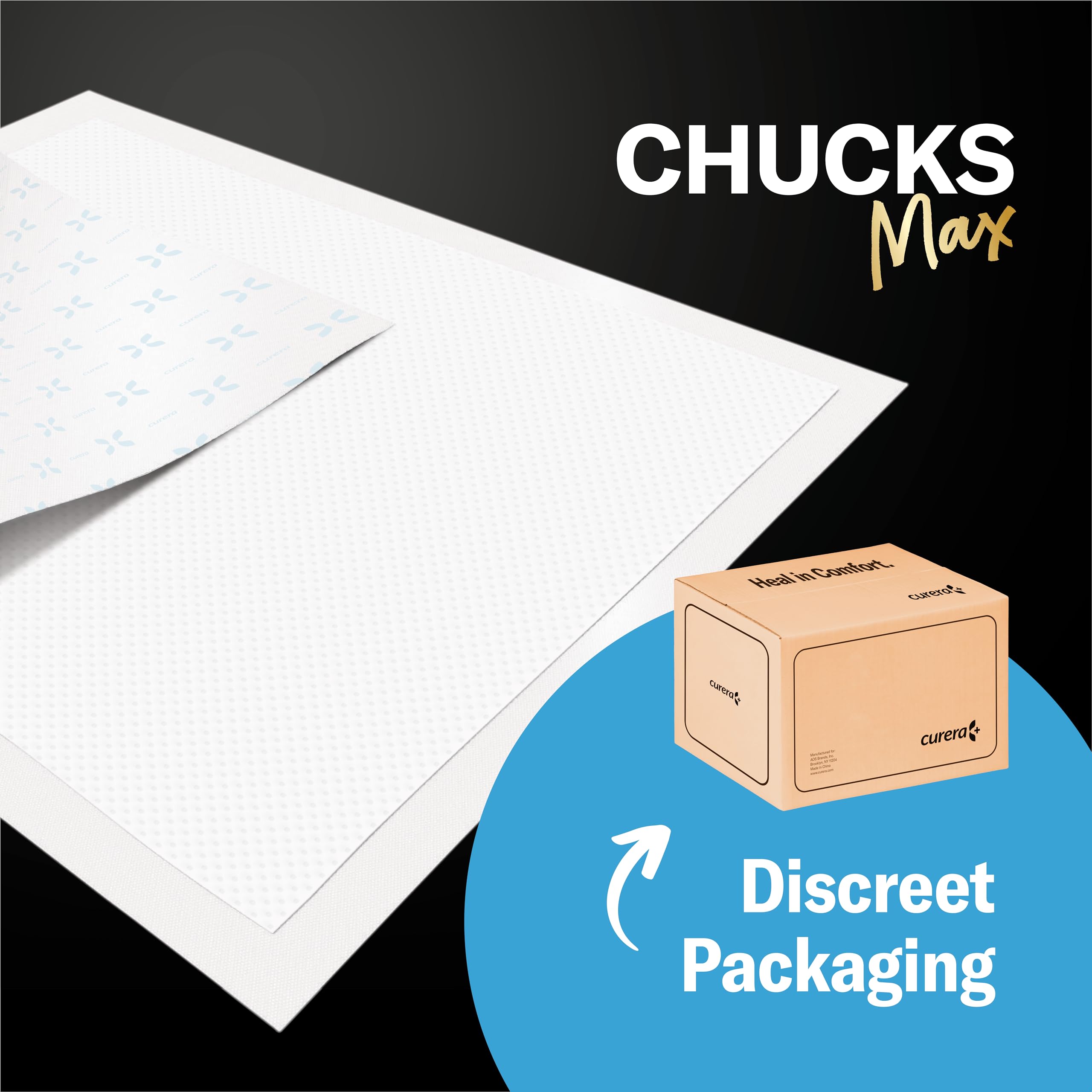 Curera Chucks® MAX dos bolsas de 10 unidades empaques listos para uso