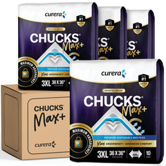 Curera Chucks MAX+ etiqueta y especificaciones; información clara del producto