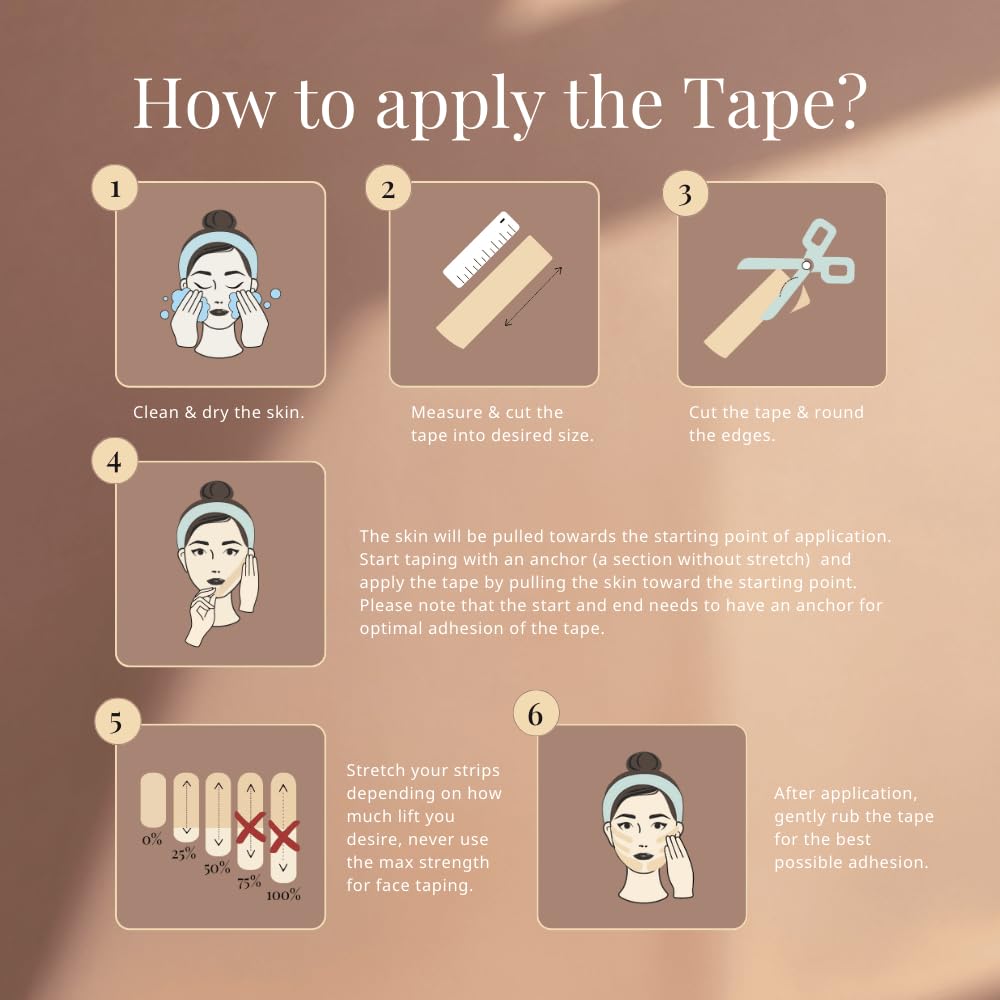 CureTape Beauty etiqueta con información hipoalergénica y resistencia al agua
