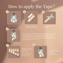 CureTape Beauty etiqueta con información hipoalergénica y resistencia al agua