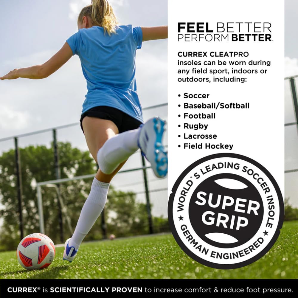 CURREX CLEATPRO copa de talón profunda que aumenta la estabilidad