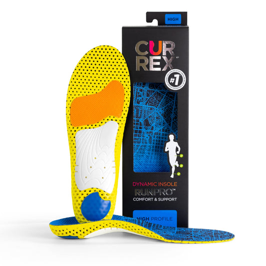 Currex RunPRO frontal del empaque mostrando producto y beneficios
