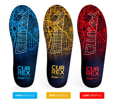 currex plantillas colocadas en zapatillas de running para ajuste