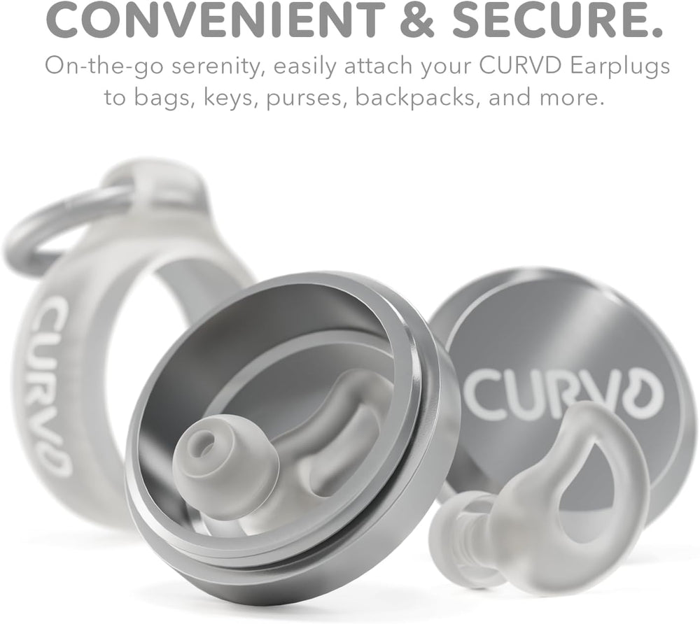 CURVD tapones en estuche abierto listos para transporte y limpieza