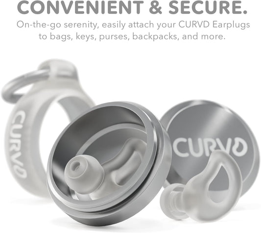 CURVD tapones en estuche abierto listos para transporte y limpieza