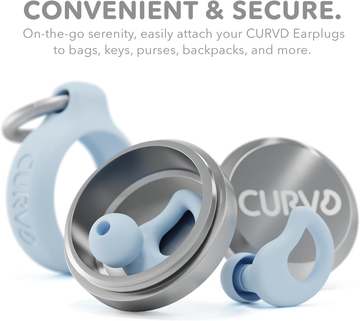 CURVD primer plano de silicona suave, comodidad y durabilidad