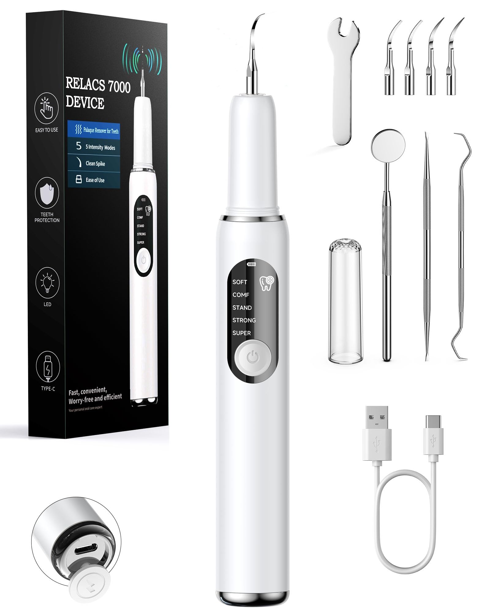 CURVY MOON RELACS 7000 empaque frontal mostrando el kit completo y beneficios