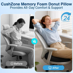 CushZone funda transpirable con cremallera, fácil lavado y frescura