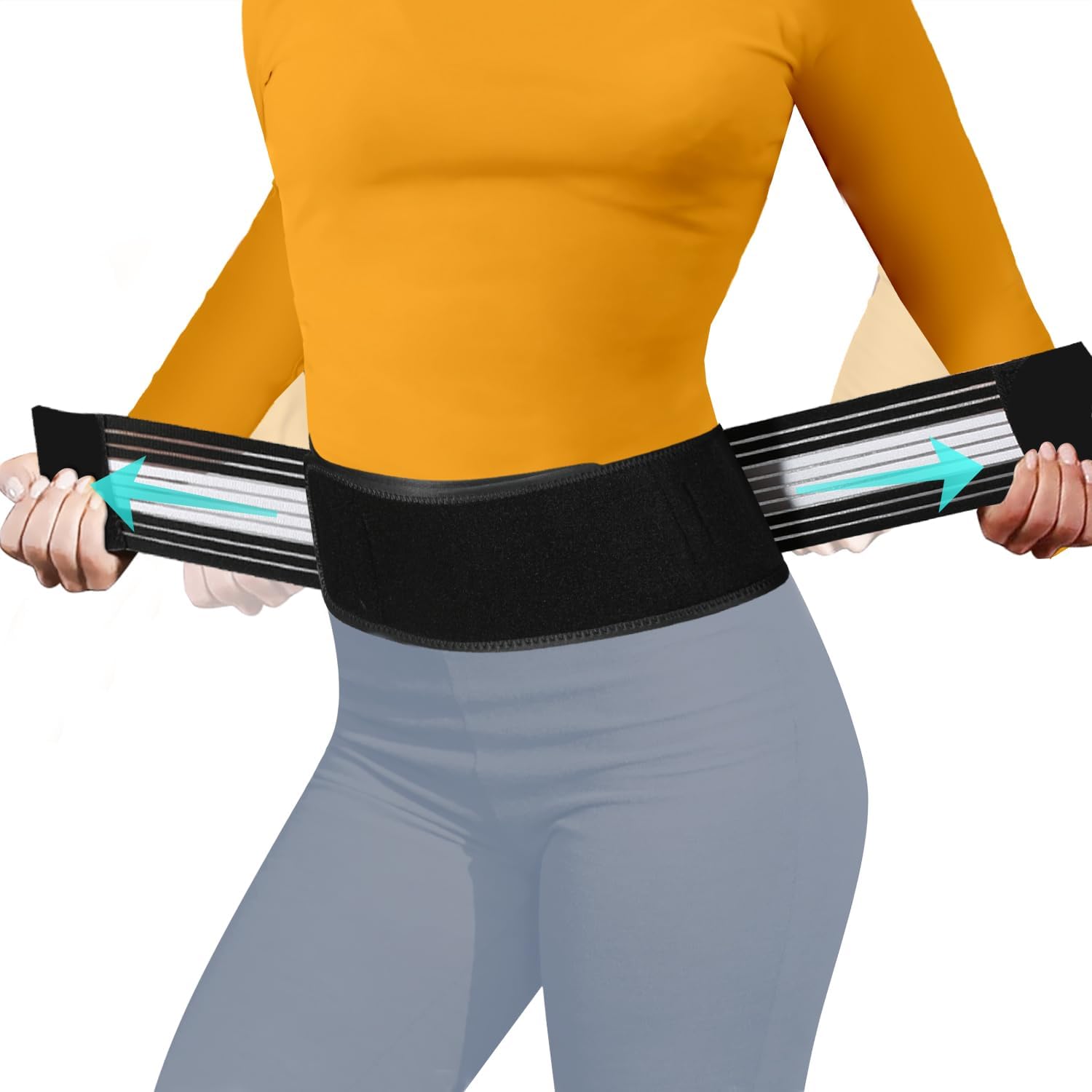 cybryeh faja lumbar frontal discreta que proporciona soporte cómodo