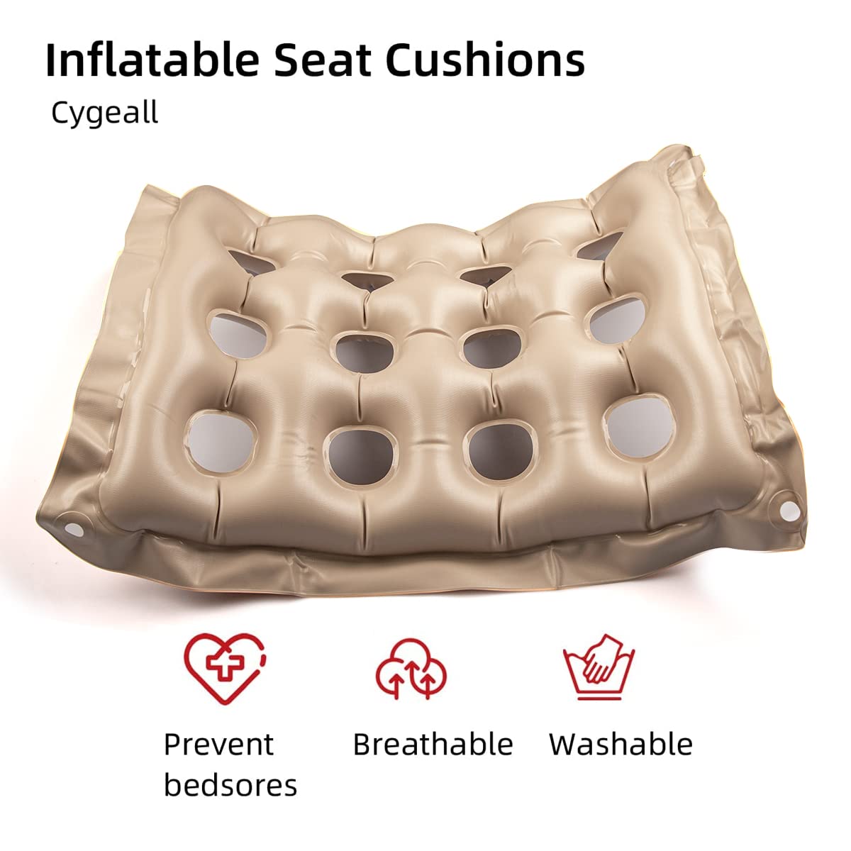 cygeall primer plano textura waffle que mejora ventilación y distribución de presión