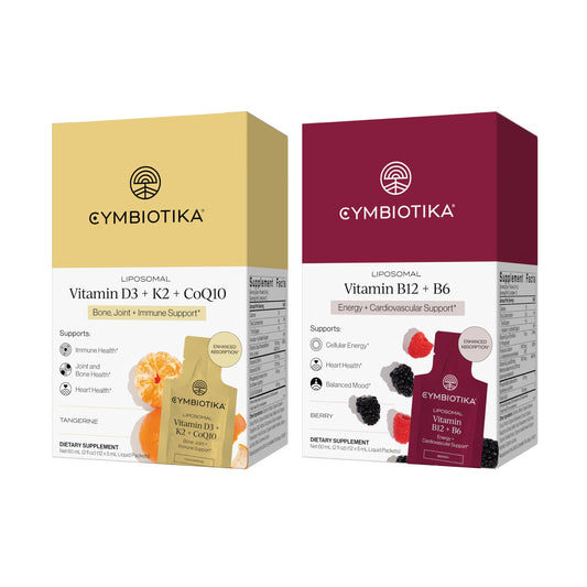 CYMBIOTIKA frente del empaque mostrando el bundle y conveniencia