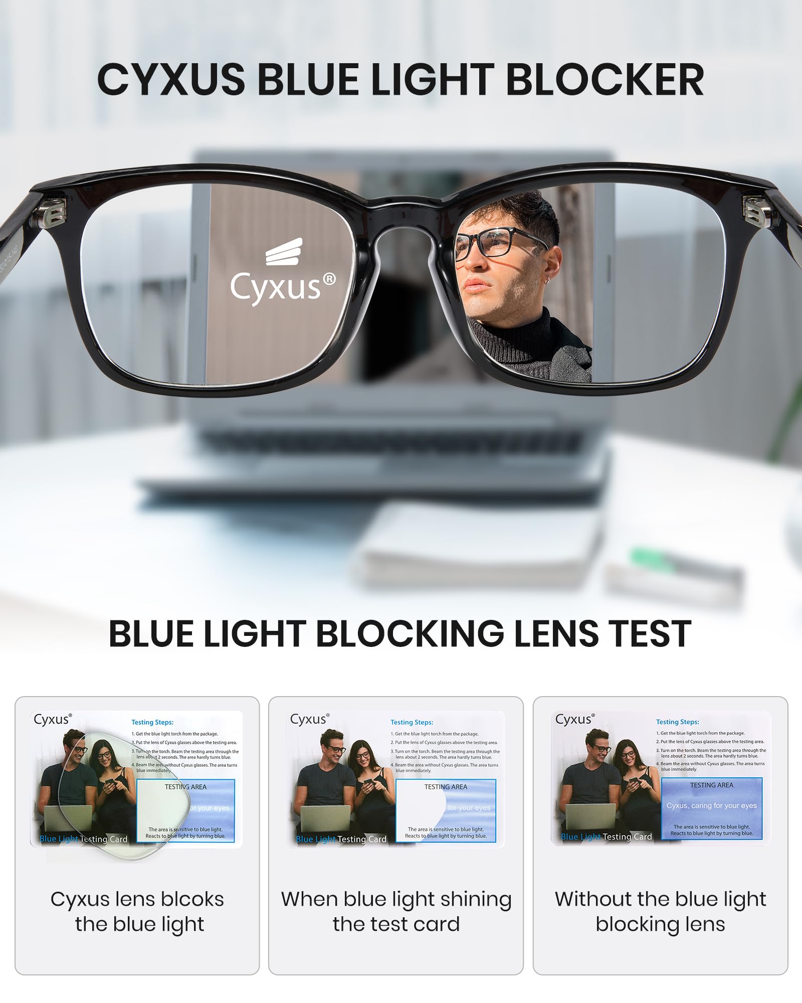 Cyxus primer plano lente con membrana nano repelente eficiente