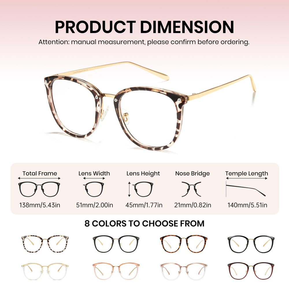 Cyxus gafas 8169 comparación de tamaño que facilita elección correcta