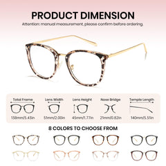 Cyxus gafas 8169 comparación de tamaño que facilita elección correcta