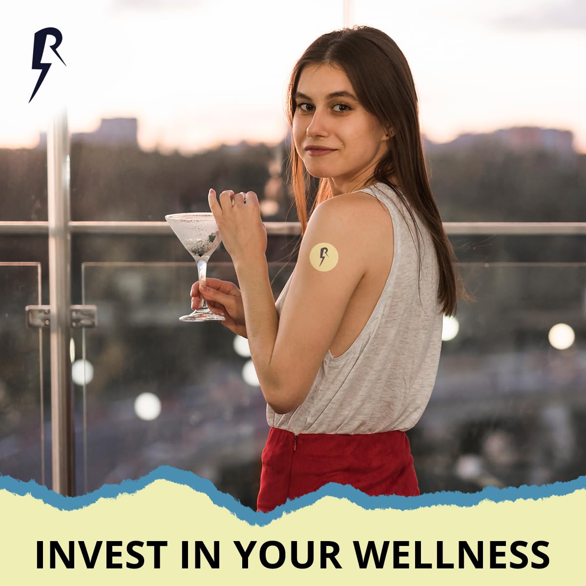 DACE PRO pack abierto mostrando los 24 parches para viaje