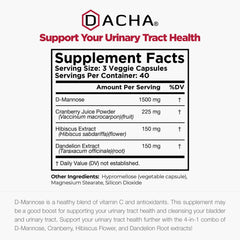 DACHA etiqueta con lista de ingredientes y transparencia de formulación