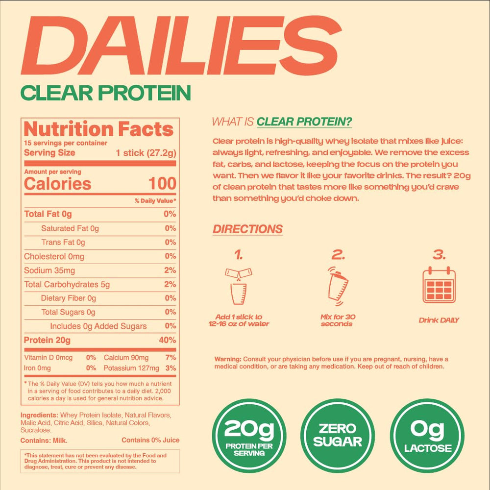 DAILIES bebida POG en ambiente lifestyle, opción ligera para el día