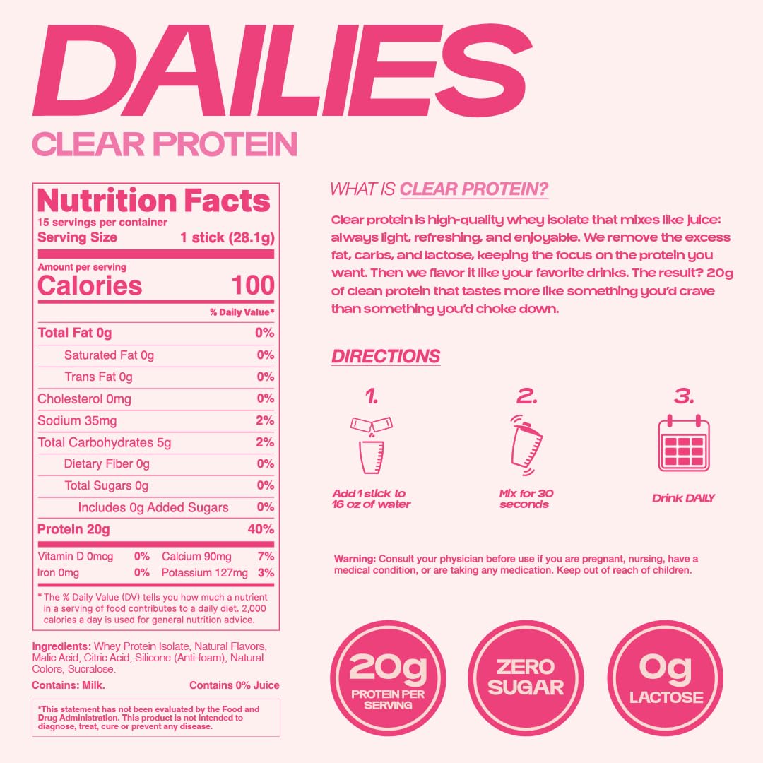 DAILIES bebida fresa en oficina energía proteica sin trabajo extra