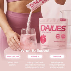 DAILIES stick en bolso de gimnasio para proteína on the go