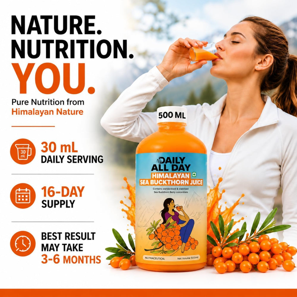 Daily All Day etiqueta nutricional legible que indica ingredientes clave
