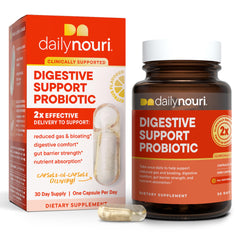 Daily Nouri envase frontal mostrando la marca y beneficios digestivos