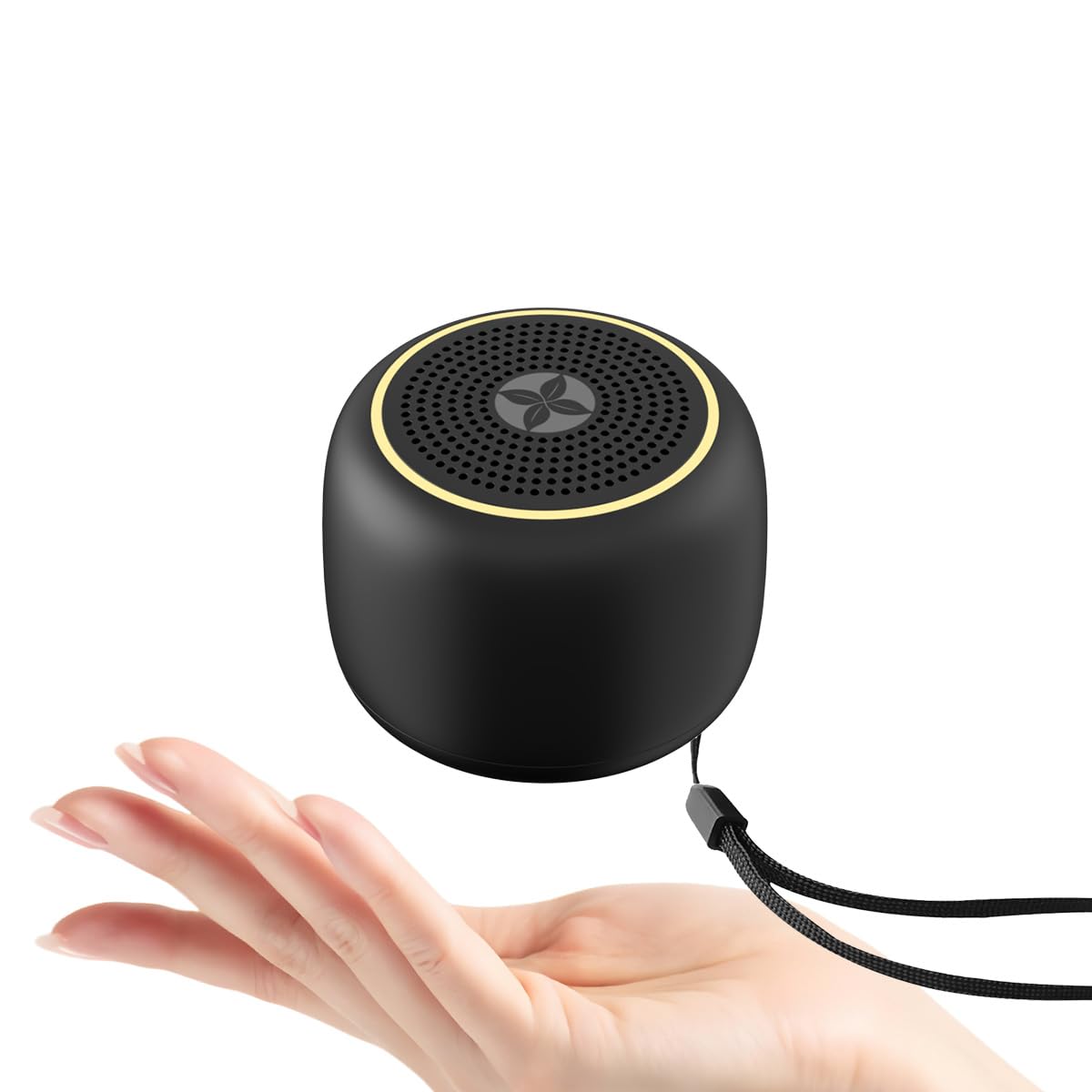 DailyBody vista frontal del mini altavoz para uso portátil y ahorro de espacio