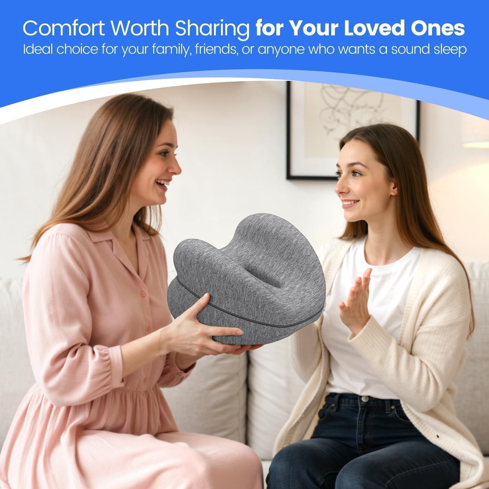 DailyCuddles ambiente dormitorio con almohada en cama para descanso cómodo y relajante