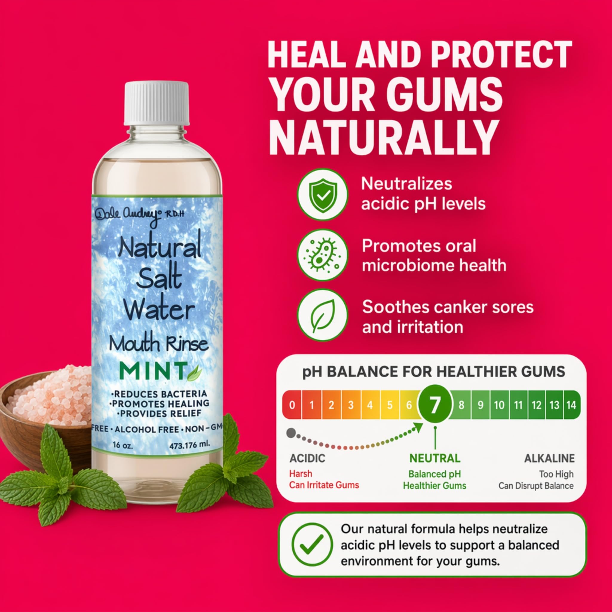 Dale Audrey etiqueta con ingredientes clara, transparencia y confianza en la fórmula
