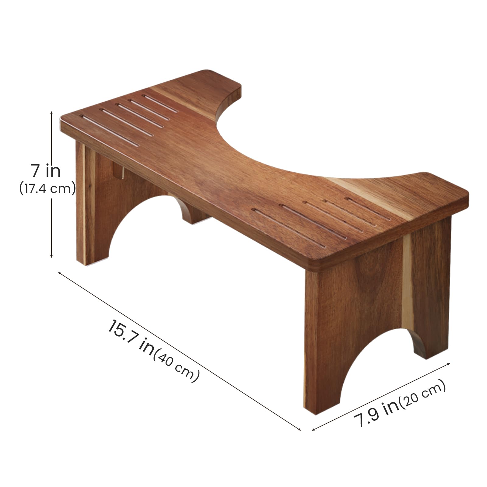Danfoxer detalle de veta de madera de acacia, durabilidad visible