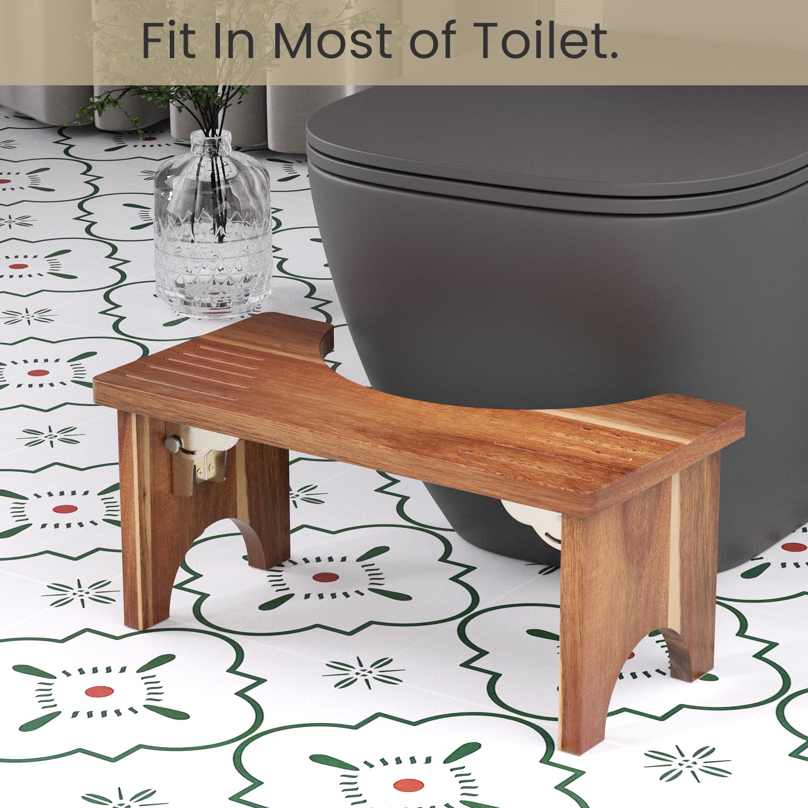 Danfoxer taburete en un baño moderno, aspecto decorativo y funcional